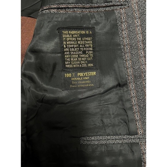 Mens Unbranded Blazer Double Knit Wrinkle Resistant Size L - Picture 8 of 10